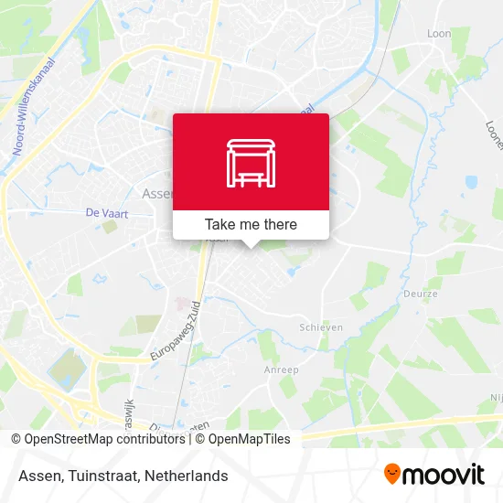 Assen, Tuinstraat map