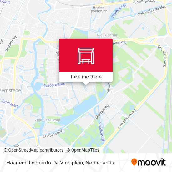 Haarlem, Leonardo Da Vinciplein map