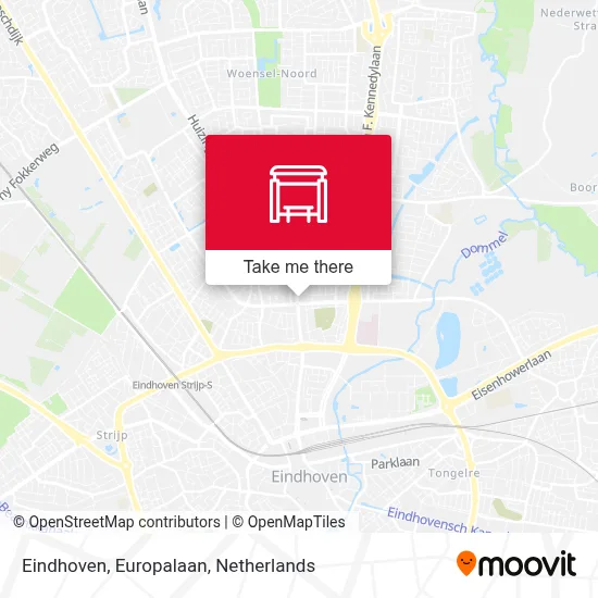 Eindhoven, Europalaan map