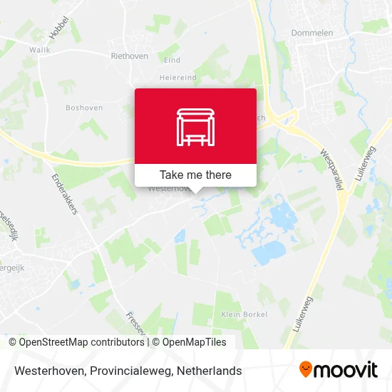 Westerhoven, Provincialeweg Karte