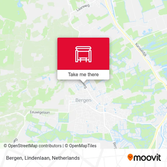 Bergen, Lindenlaan Karte