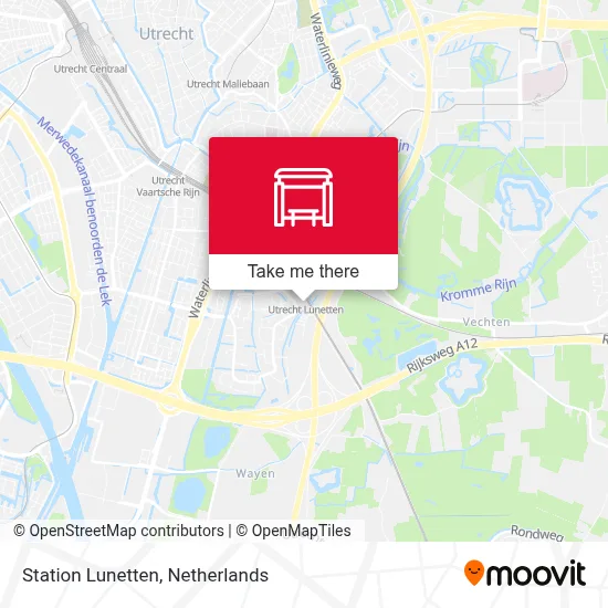 Station Lunetten map