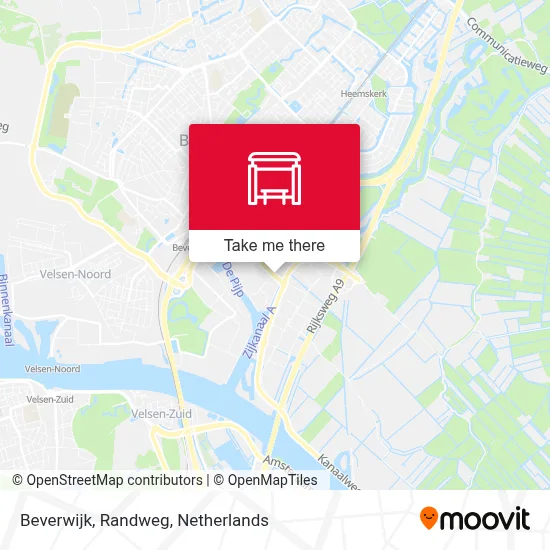 Beverwijk, Randweg Karte