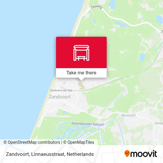 Zandvoort, Linnaeusstraat Karte