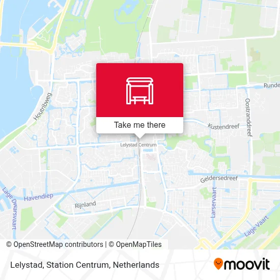 Lelystad, Station Centrum Karte