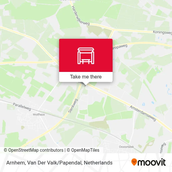 Arnhem, Van Der Valk/Papendal map