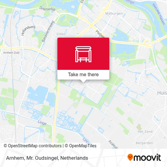 Arnhem, Mr. Oudsingel map