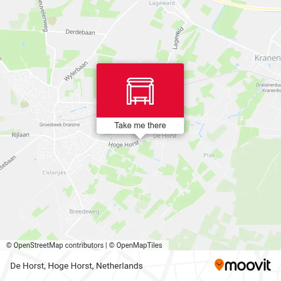 De Horst, Hoge Horst map