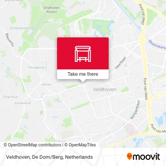 Veldhoven, De Dom/Berg Karte