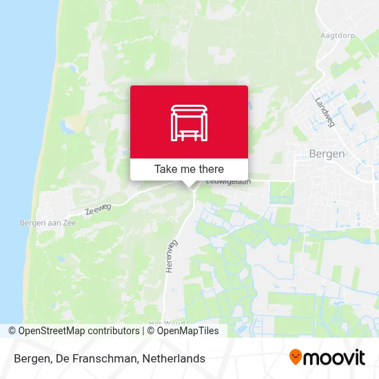 Bergen, De Franschman Karte
