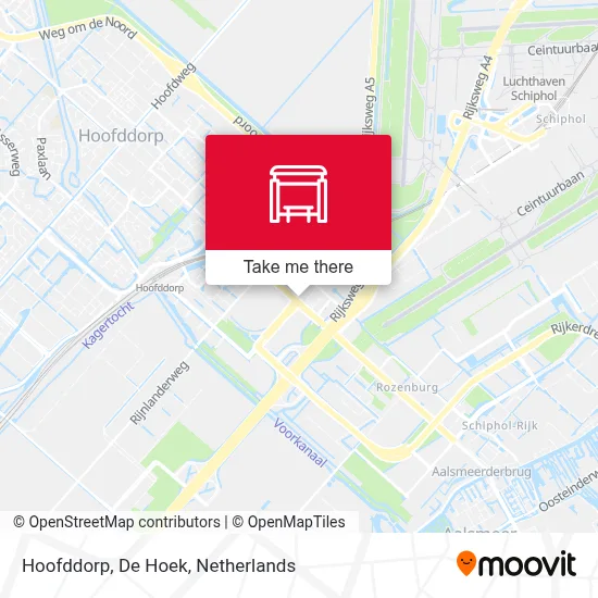 Hoofddorp, De Hoek Karte