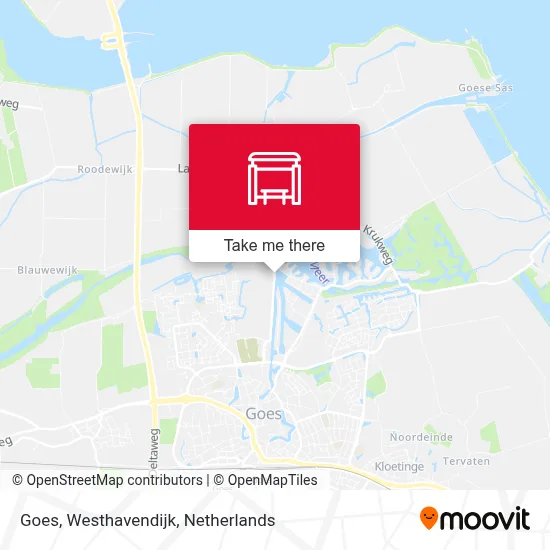 Goes, Westhavendijk map