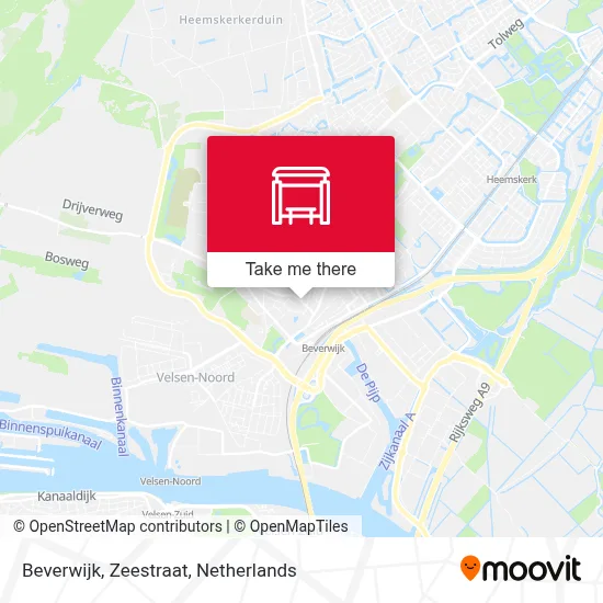 Beverwijk, Zeestraat Karte