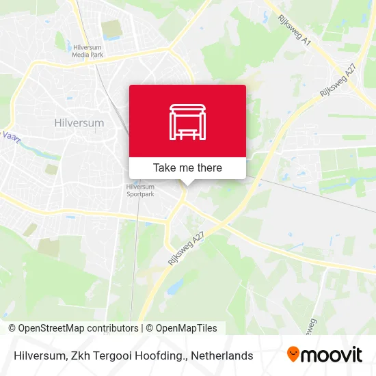 Hilversum, Zkh Tergooi Hoofding. Karte