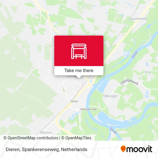 Dieren, Spankerenseweg map
