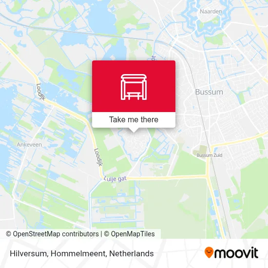 Hilversum, Hommelmeent Karte