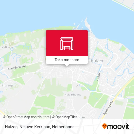 Huizen, Nieuwe Kerklaan Karte
