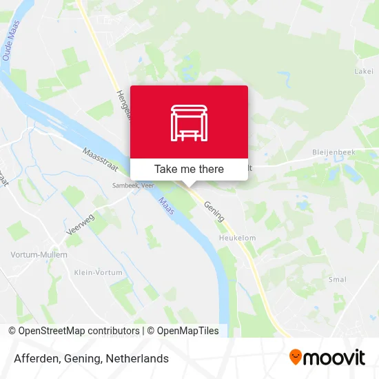 Afferden, Gening Karte