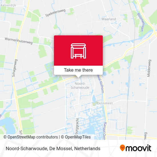 Noord-Scharwoude, De Mossel map