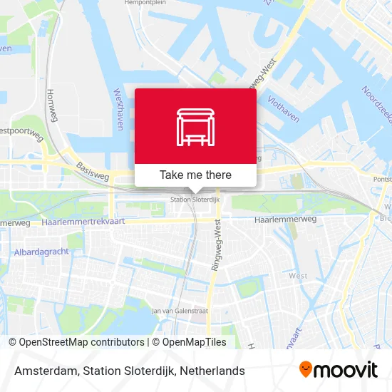 Amsterdam, Station Sloterdijk map