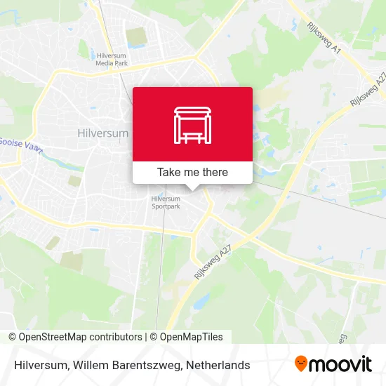 Hilversum, Willem Barentszweg map