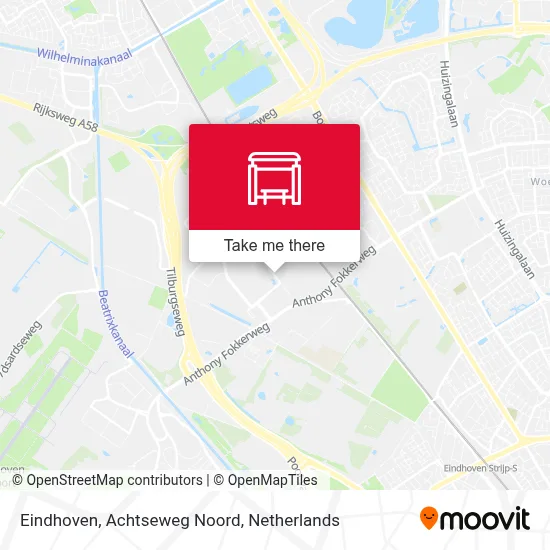 Eindhoven, Achtseweg Noord map