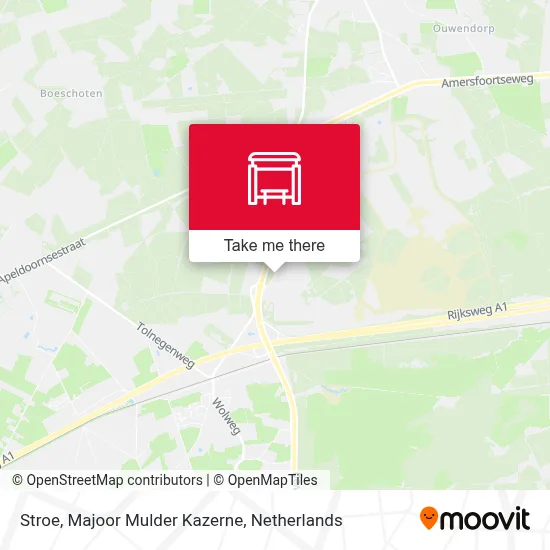 Stroe, Majoor Mulder Kazerne Karte