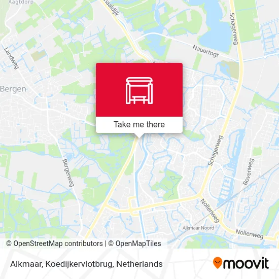 Alkmaar, Koedijkervlotbrug map