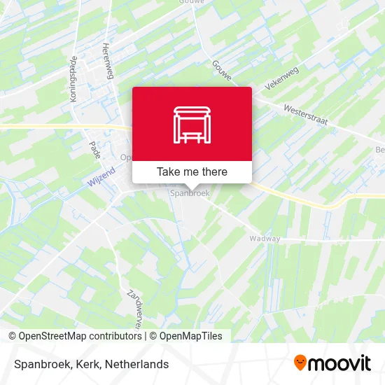 Spanbroek, Kerk Karte