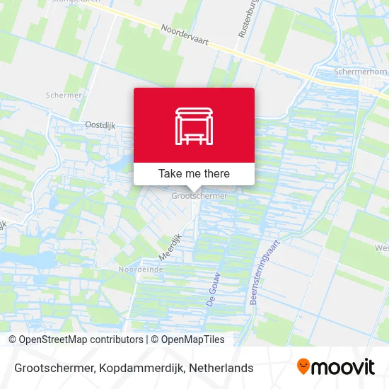 Grootschermer, Kopdammerdijk Karte