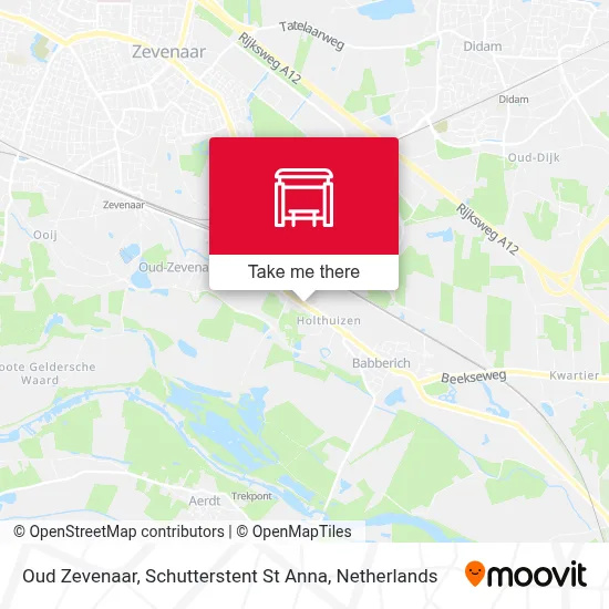 Oud Zevenaar, Schutterstent St Anna Karte