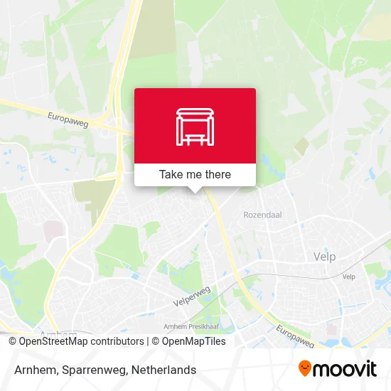 Arnhem, Sparrenweg Karte