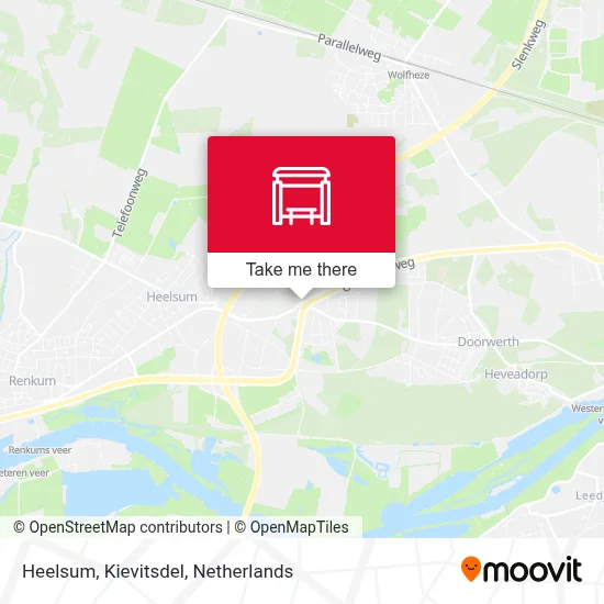 Heelsum, Kievitsdel Karte