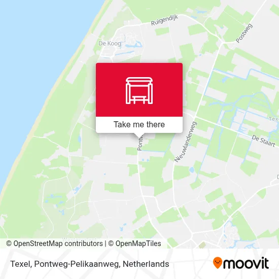 Texel, Pontweg-Pelikaanweg Karte
