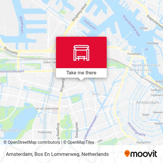 Amsterdam, Bos En Lommerweg map