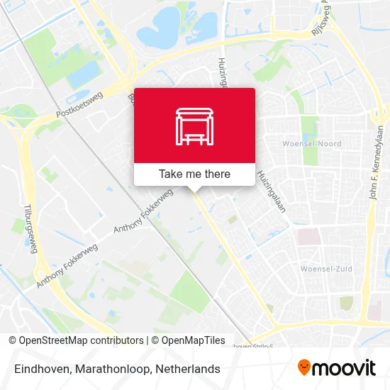 Eindhoven, Marathonloop map