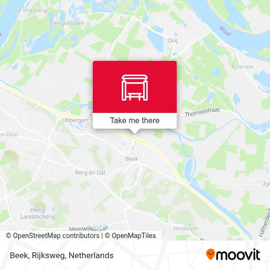 Beek, Rijksweg Karte