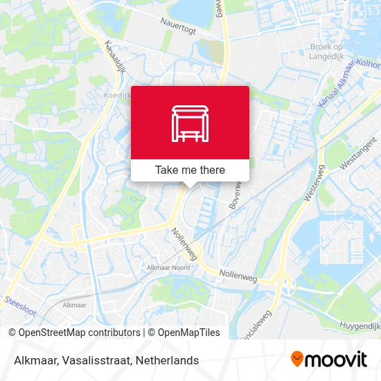Alkmaar, Vasalisstraat Karte