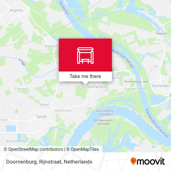 Doornenburg, Rijnstraat map