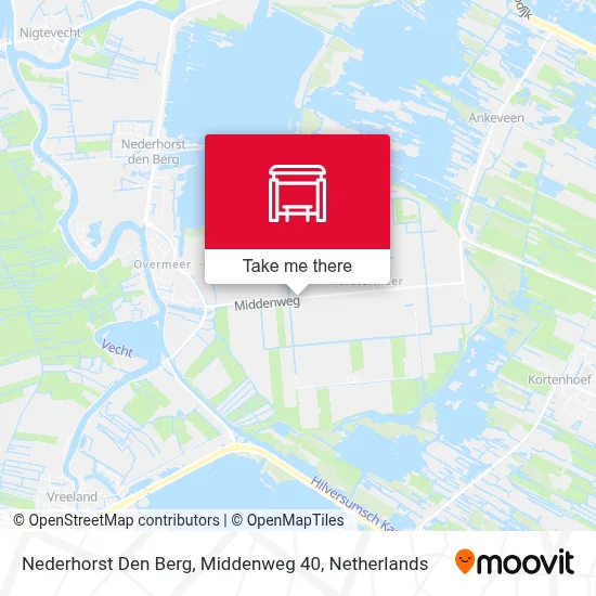 Nederhorst Den Berg, Middenweg 40 Karte