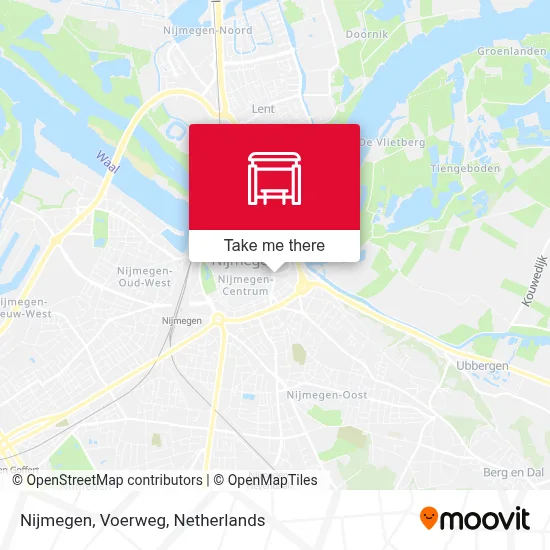 Nijmegen, Voerweg Karte