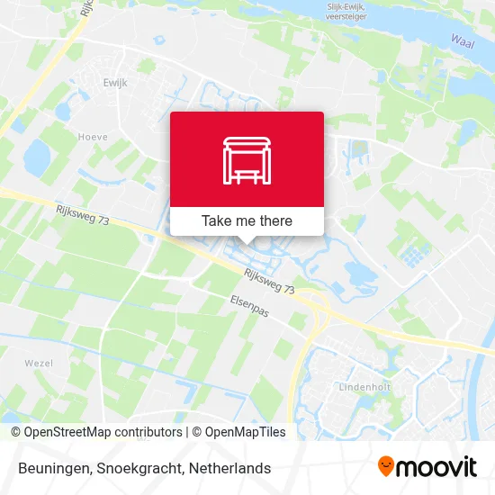 Beuningen, Snoekgracht Karte