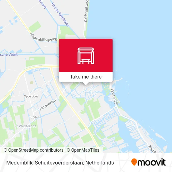 Medemblik, Schuitevoerderslaan Karte
