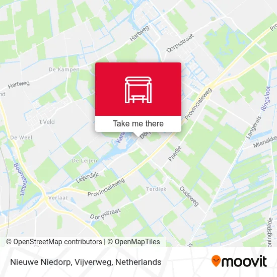 Nieuwe Niedorp, Vijverweg Karte