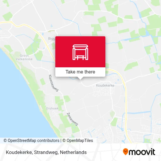 Koudekerke, Strandweg map