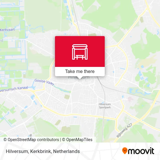 Hilversum, Kerkbrink Karte