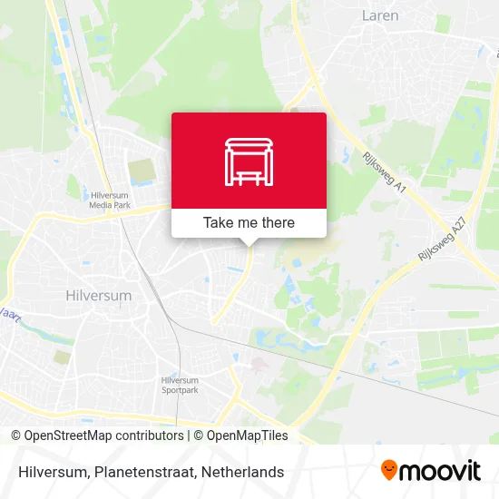 Hilversum, Planetenstraat Karte