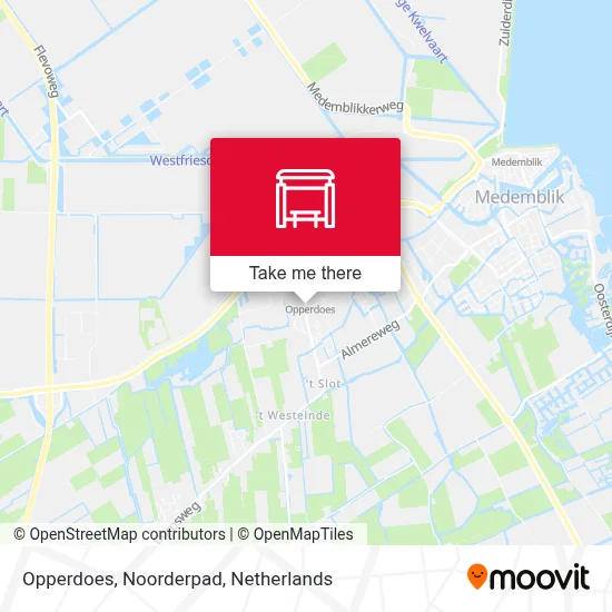 Opperdoes, Noorderpad Karte