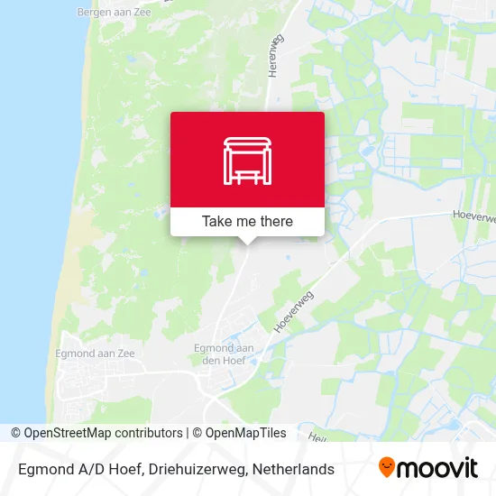 Egmond A/D Hoef, Driehuizerweg map