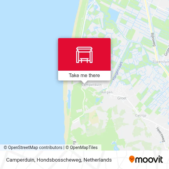 Camperduin, Hondsbosscheweg map